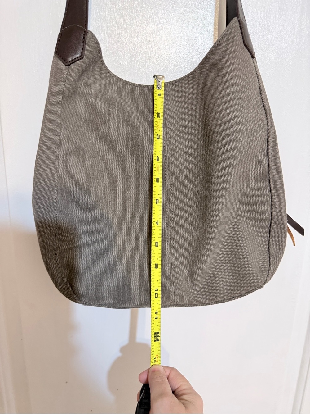 Boho Patterned Canvas Tote Bag in Gray and Multicolor - Picture 6 of 8